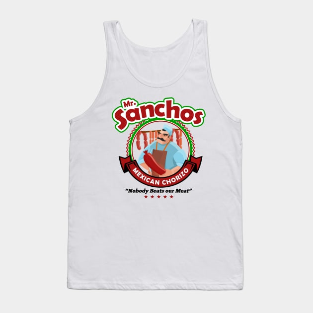 Mr. Sanchos Brand Tank Top by theteerex